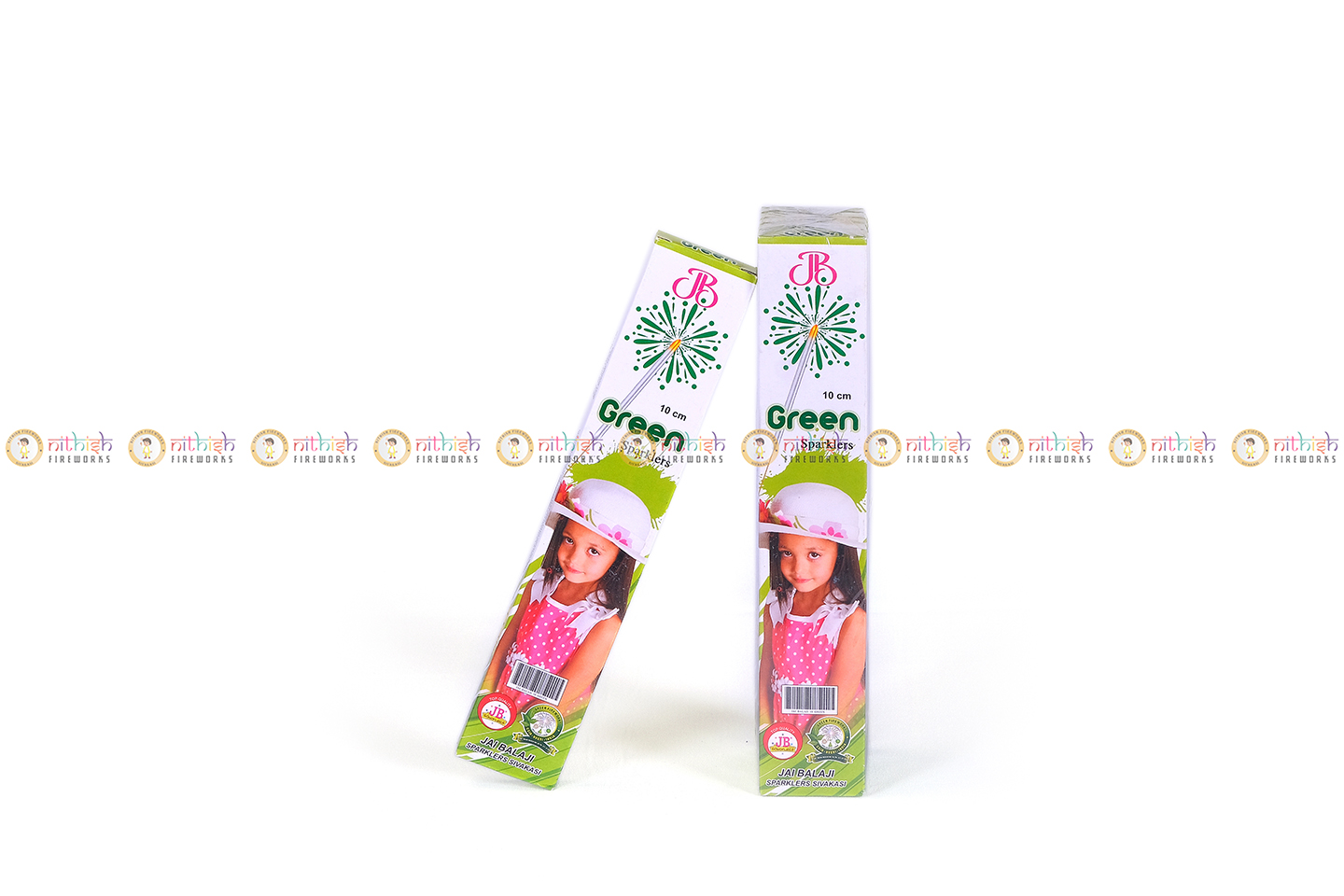 10 Cm Green Sparklers